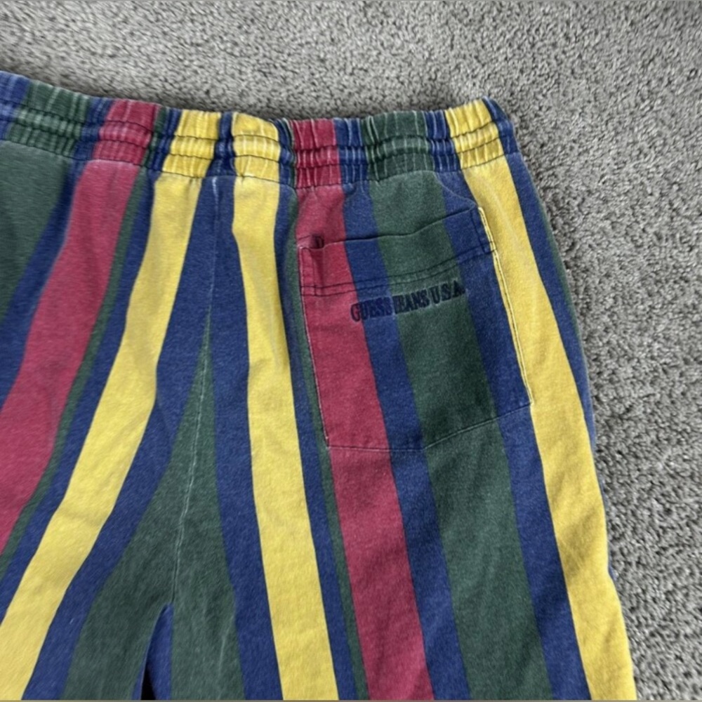 Guess Vintage 90’s era Color Bloc Shorts Mens Size Medium - Picture 3 of 8